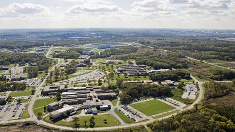 Aerial view of the Argonne National Laboratory