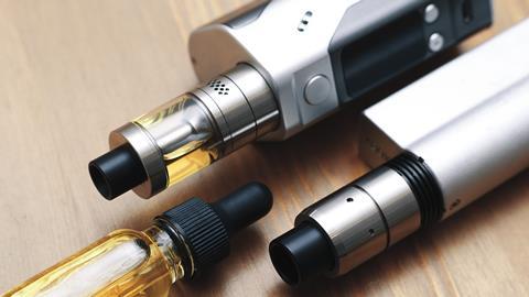 A photograph of vaping devices