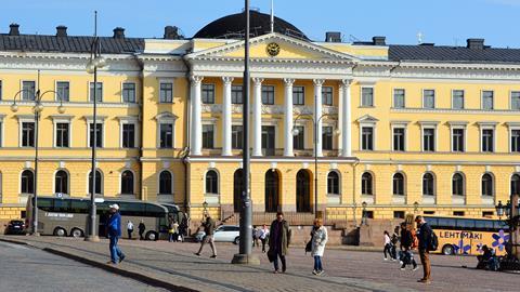 Helsinki government palace - panoramic view