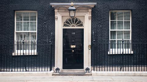 An image showing the door to 10 Downing Street