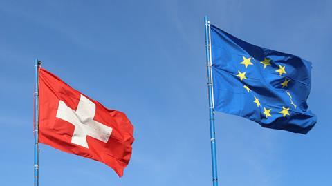 Swiss and EU flag