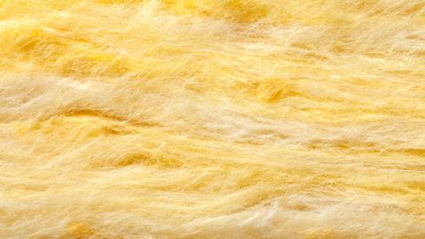 Close up image showing yellow cotton wool fibre