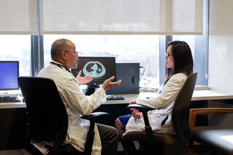 Principal investigator Grace Dy (and Kelvin Lee) at Roswell-led clinical trial
