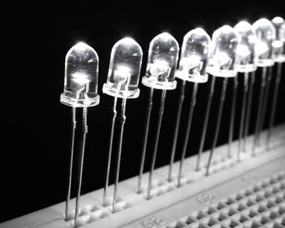 A picture of light emitting diodes