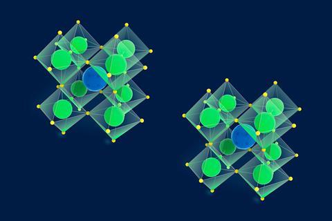 An image showing perovskite crystal structures