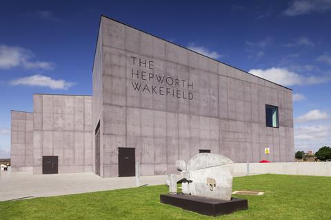 An image showing the Hepworth Gallery in Wakefield