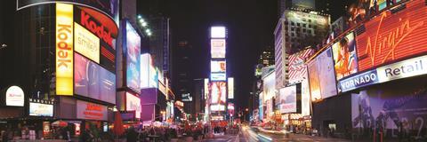 Times square panoramic view