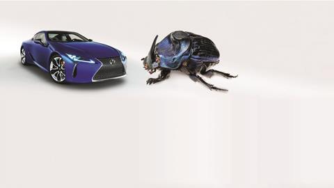 2018 Lexus Inspiration Series and blue Ringo beetle