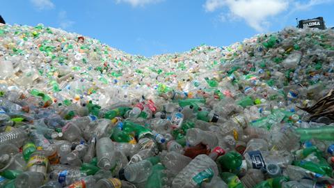 Heap of plastic bottles