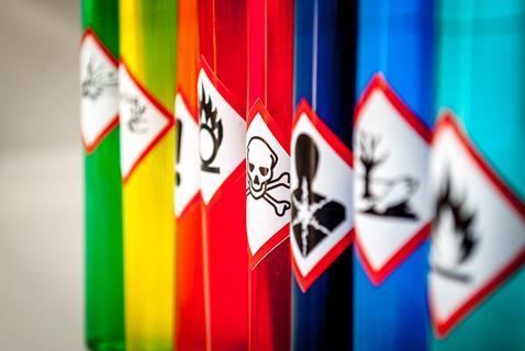 Hazardous chemical pictograms