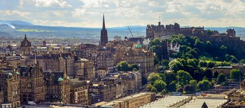 A photograph of Edinburgh's Old Town