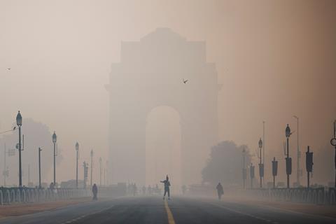 An image showing pollution in Delhi