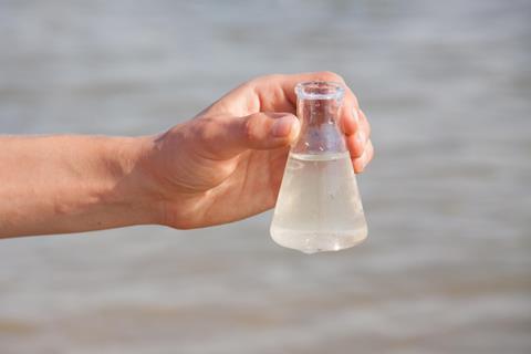 Contaminated sea water sample testing 