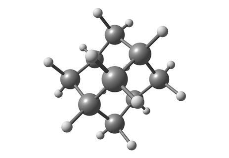 Ball and stick structure of adamantane
