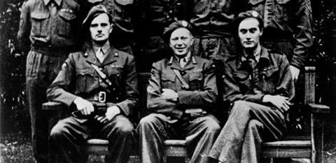 A photograph of Leif Tronstad with the Gunnerside team