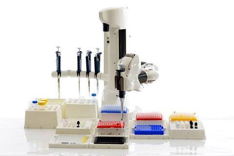 CW2411 Automated pipetting system using manual pipettes