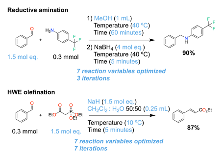 An image showing reductive amination and HWE olefination