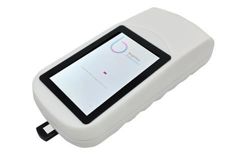 Claritas fluorometric reader made by Brightline Diagnostics