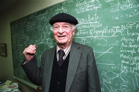 A photograph showing Linus Pauling