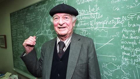 A photograph showing Linus Pauling