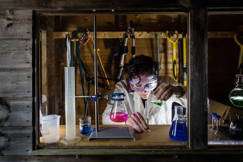 DIY chemistry in a garden shed