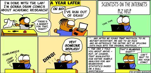 The upturned microscope - becoming a scientific illustrator comic
