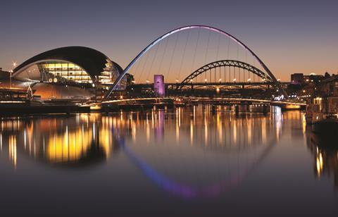 Gateshead Tyne and Millennium bridges, in Newcastle 