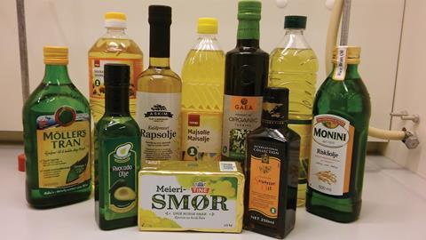 A photo showing a selection of oils
