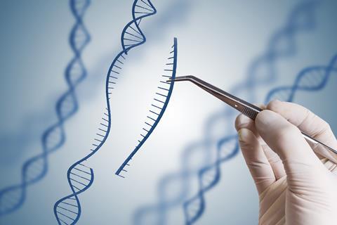 An image showing the concept of gene editing