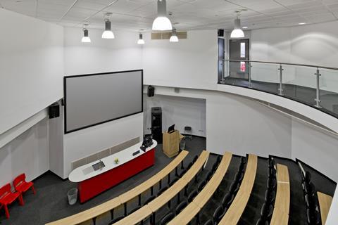 An image showing an empty lecture theatre