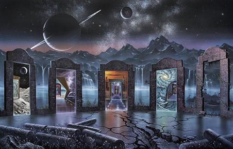 Doors showing alternate realities