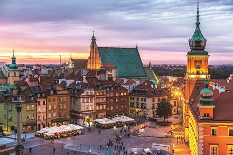 Warsaw's old town, Poland