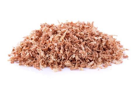 A photograph of woodchips