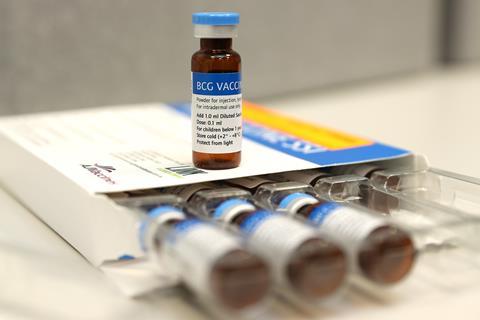 An image showing a vial of BCG vaccine