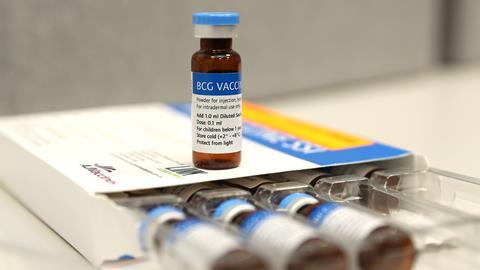 An image showing a vial of BCG vaccine