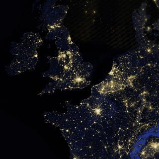 UK lights viewed from space
