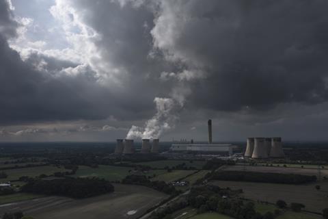 An image showing Drax power station on a grey, cloudy day