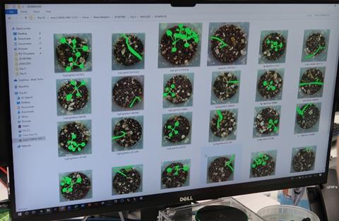 Image shows Collaborative Drug Discovery software interface