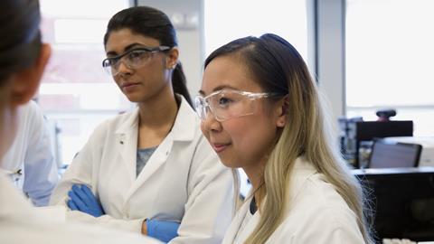 An image showing female scientists