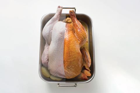 Half-cooked turkey