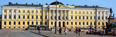 Helsinki government palace - panoramic view