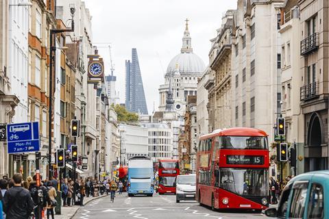 An image showing a busy London street