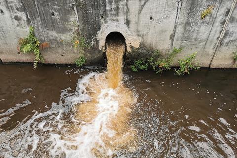 An image showing a wastewater pipe