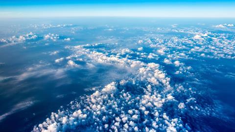 An aerial view of planet earth