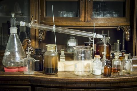 Old laboratory equipment