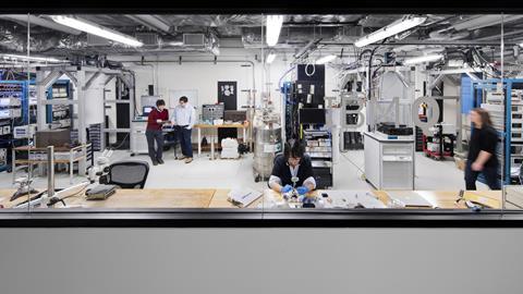 Image of the IBM Q Lab at the T.J. Watson Research Center, NY where IBM is building commercially available universal quantum computing systems. “IBM Q” quantum systems and services will be delivered via the IBM Cloud platform. (Connie Zhou for IBM)