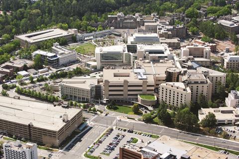 Duke University medical hospital in North Carolina