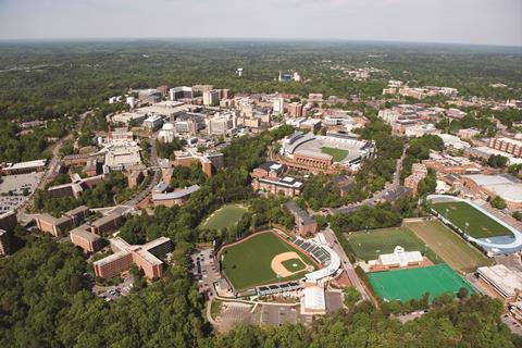 University of North Carolina at Chapel Hill - aerial shot of sports facilities
