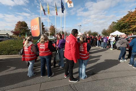 Protests at GSK