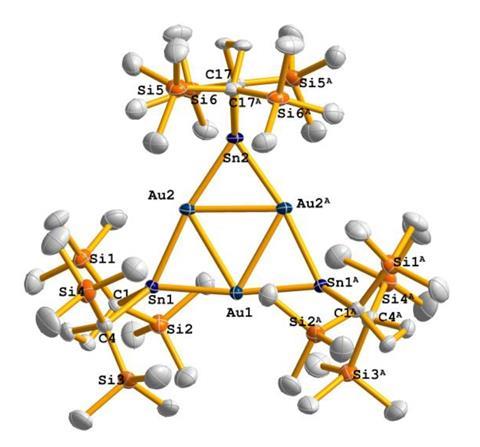 An image showing the molecular structure of the compound as determined by X-ray diffraction